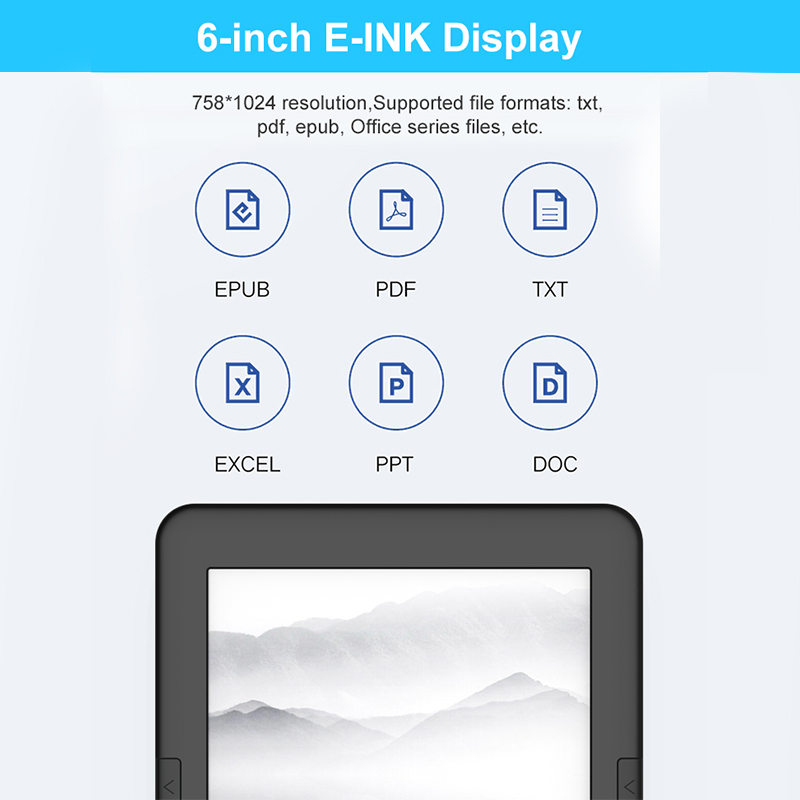 Cheap 6 Inch Ebook Reader E Ink Tablet Download Free Ebooks Reader