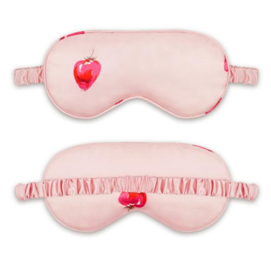 Digital Printing Eye Sleeping Mask Polyester Wholesale Satin Silk Sleeping Eyeshade Mask