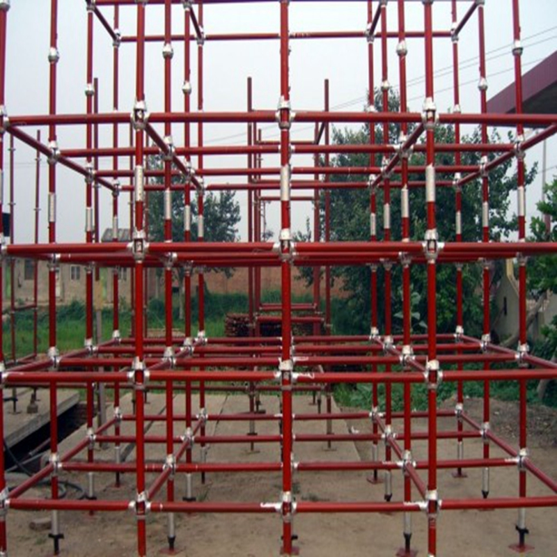 Customized 0.8m-4m Steel Cuplock Scaffolding Formwork Scaffold System
