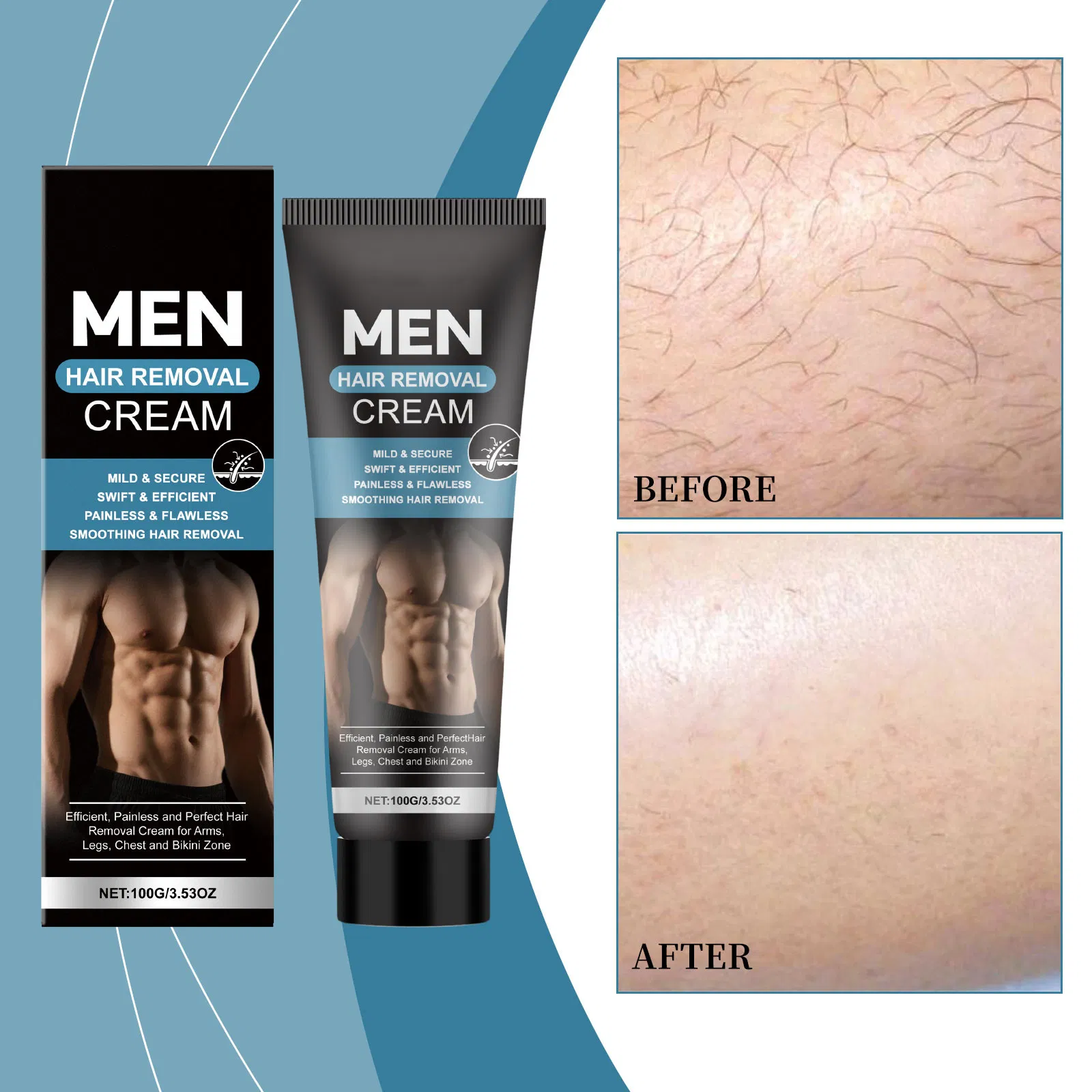 High Quality Herbal Private Hair Removal Cream Arm and Body Effective Underarm Hair Removal Cream for Men