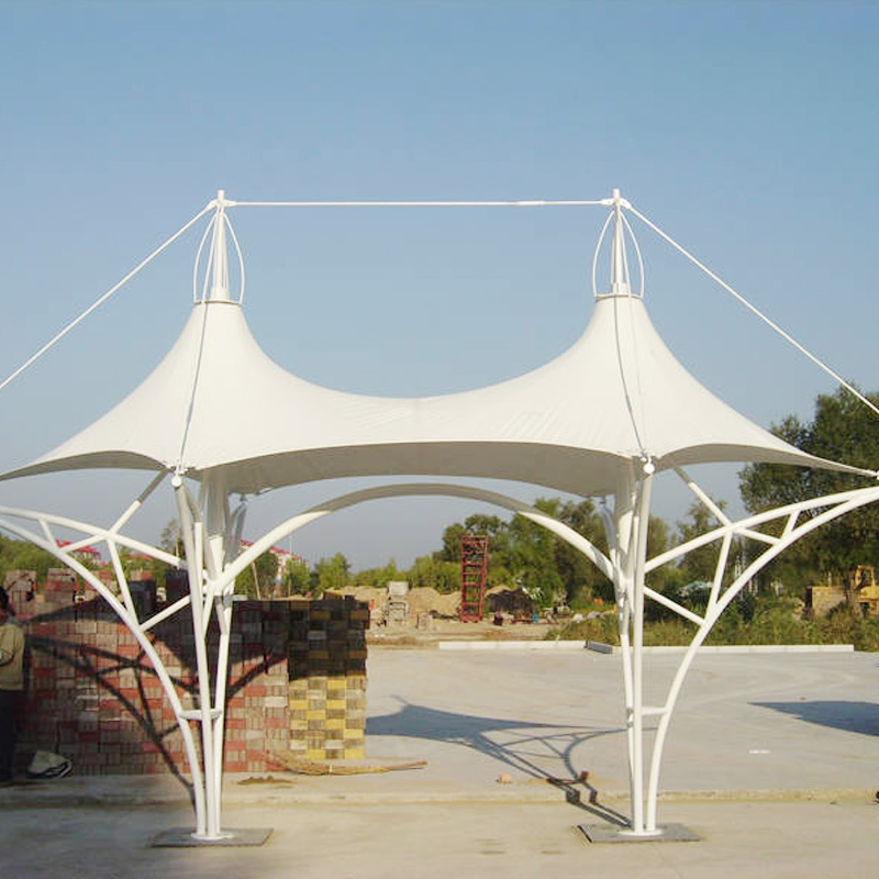 Strong Beautiful Extend Stadium Podium Membrane Structure, Steel Structure Stadium Shade Roof Tent