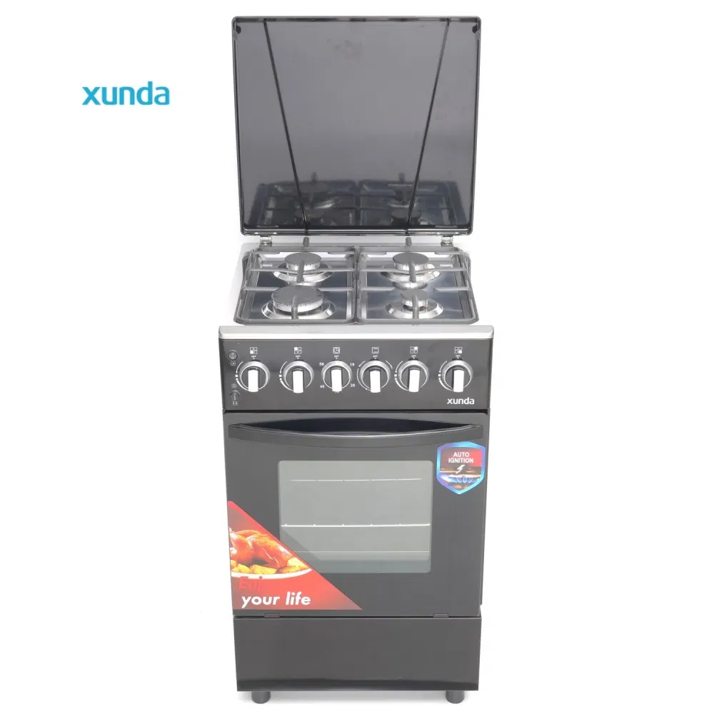 Xunda Combination 4 Gas Stove with Oven Multifunctional Range Oven All-in-One Kitchen Cooker Free Standing Gas Stove with CE