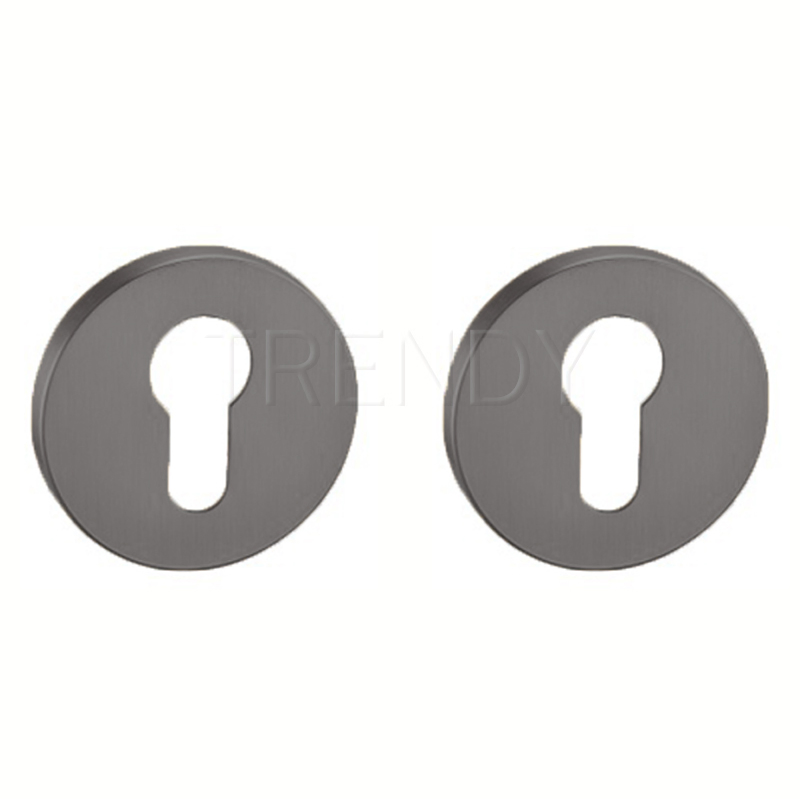 Zinc Alloy Lock Cover Coffee Color Lock Accessories Door Hardware Round Cylinder Rosette (ZR33-CL)