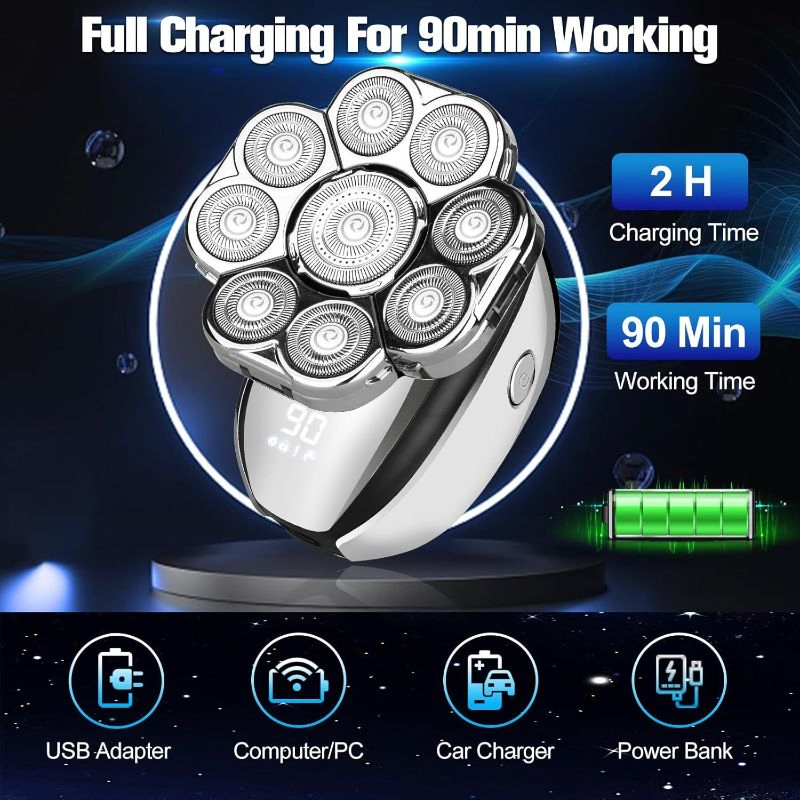 High-Tech Electric Razor for Men with Precision Trimmer Features