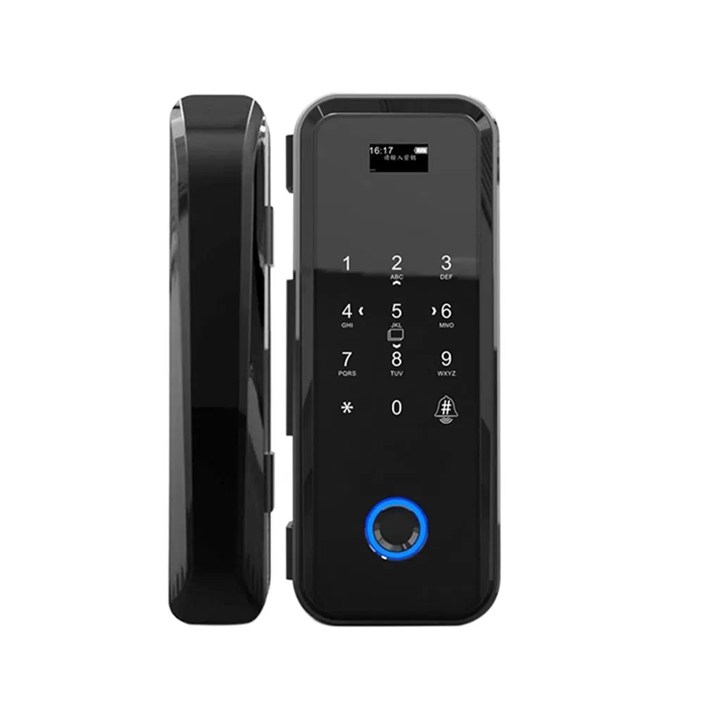 Casma Fingerprint Scanner Furniture Commercial Glass Double Door Lock