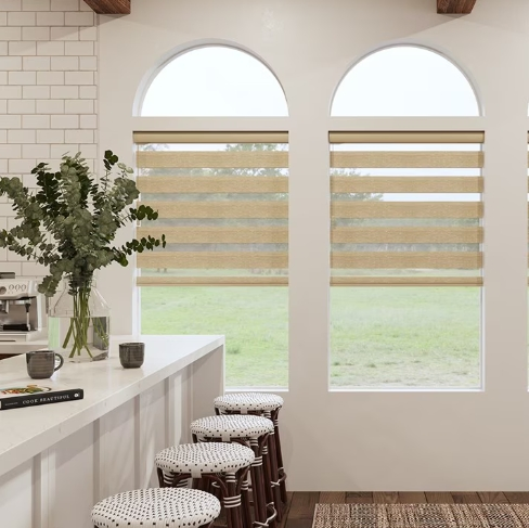 Hot Selling Customized Motorized Zebra Blinds Shade Remote-Controlled