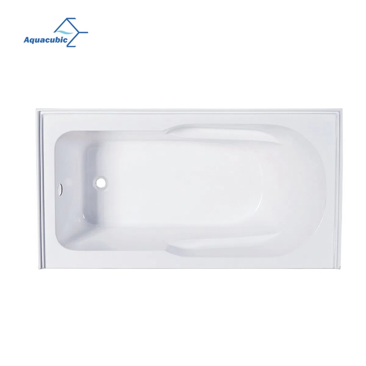 Drop-in Integral Apron Bathtub One Piece Acrylic Soaking Corner White Rectangular Alcove Soaking Acrylic Bathtub