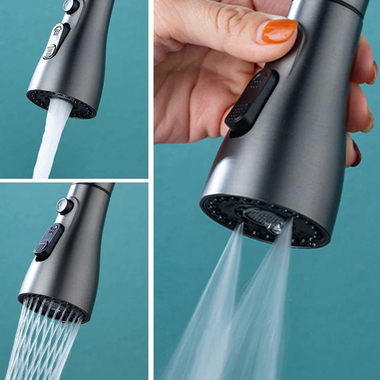 Smart Pull-out Spray Head Brass Faucets Intelligent Kitchen Sink Mixer Waterfall Faucets