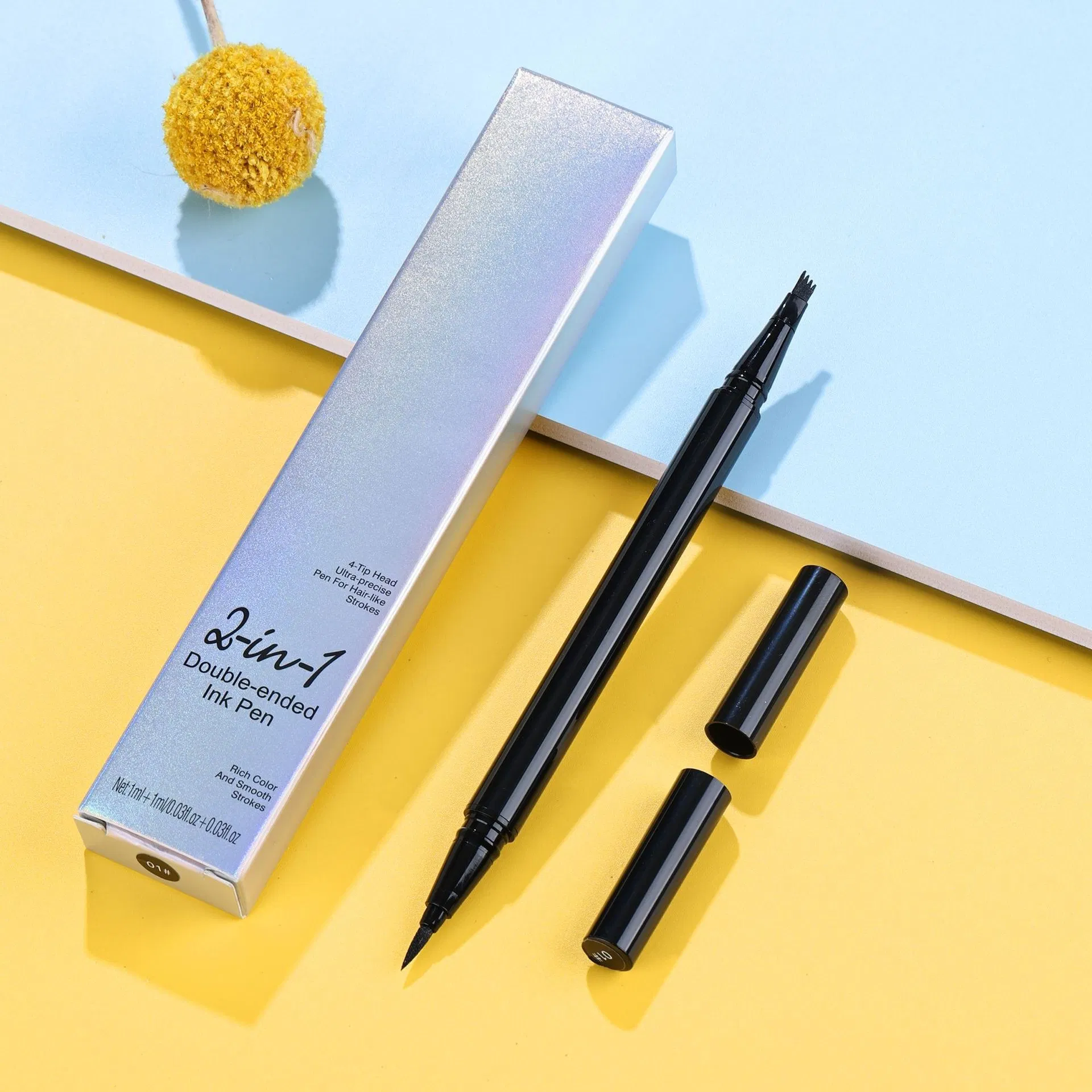 Double Sided Waterproof Liquid Microblading Eyebrow Tattoo Link Pen Eyeliner Eyebrow Pencil