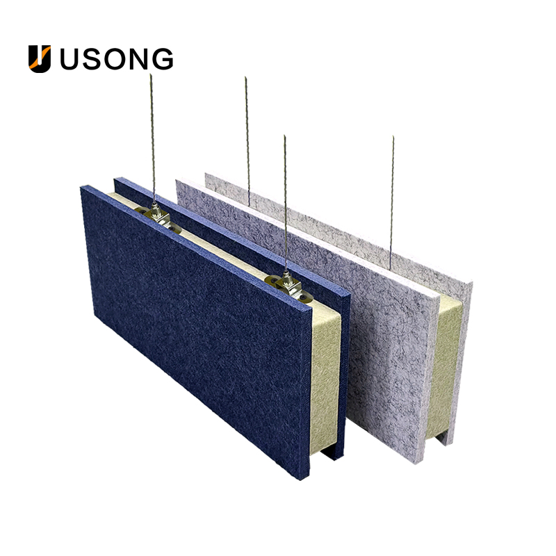 Stylish Wavy Pet Acoustic Ceiling Design - 1200X300mm Fiber Acoustic Panels