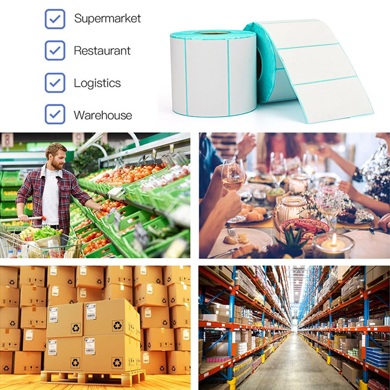 Self Adhesive Oil Resistant Package Seal Label Thermal Transfer Ribbon Paper Label