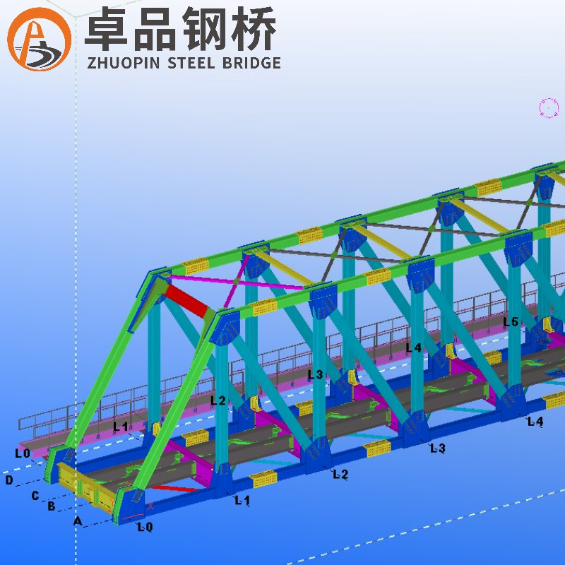 Sustainable Prefabricated Steel Structure Bridge / Truss Steel Bridge/Railway /Highway/Arch/Beam Steel Bridge