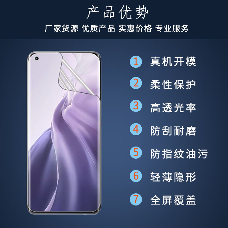Защитная плёнка Wonderfone HD Hydrogel для телефона