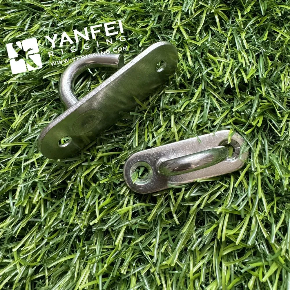 Stainless Steel 316 Oblong Square Eye Pad Eye Plates with Ring