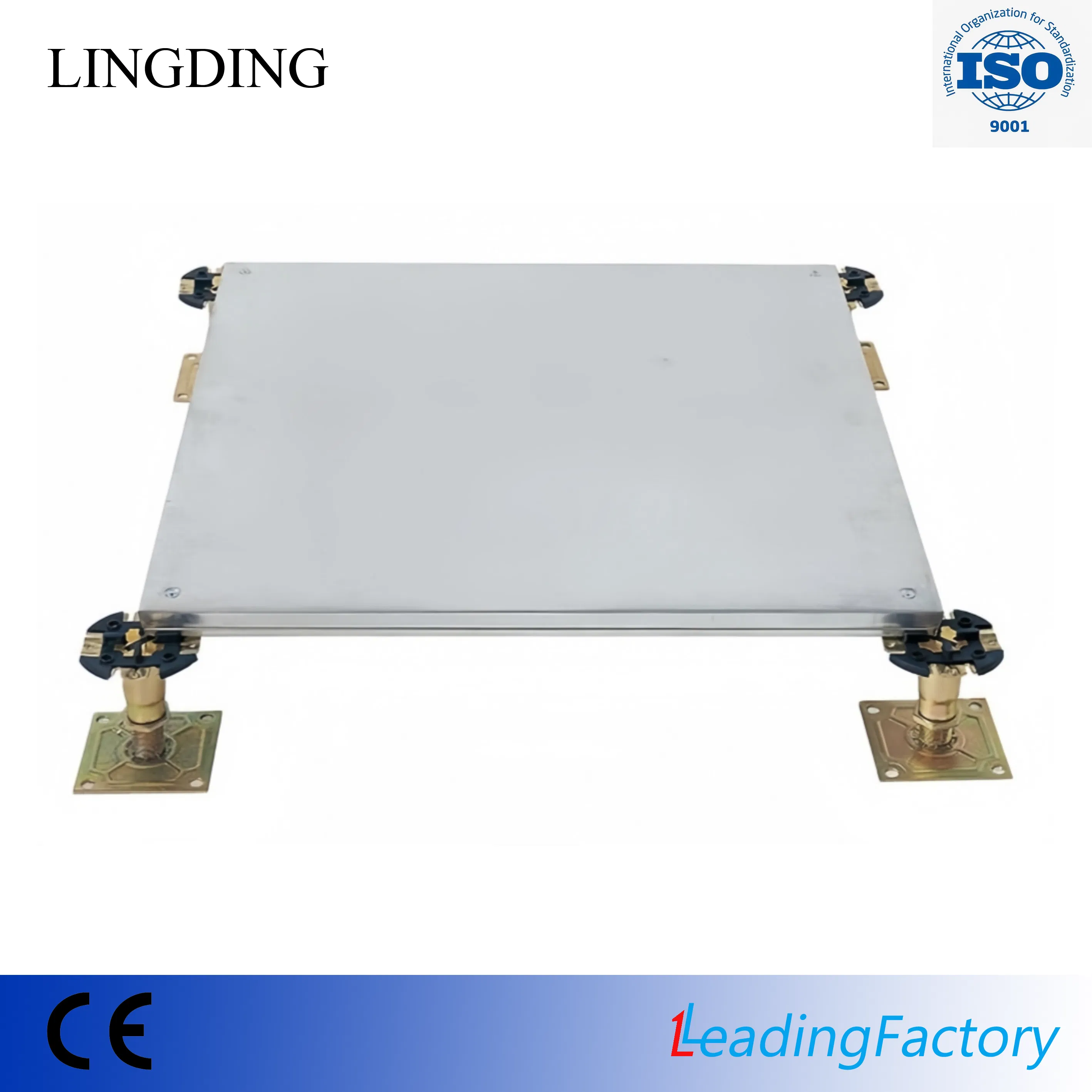 Lingding High-Tech Intelligent Easy Cable Management Calcium Sulfate Raised Access Network Floor for Modern Offices & Hotel