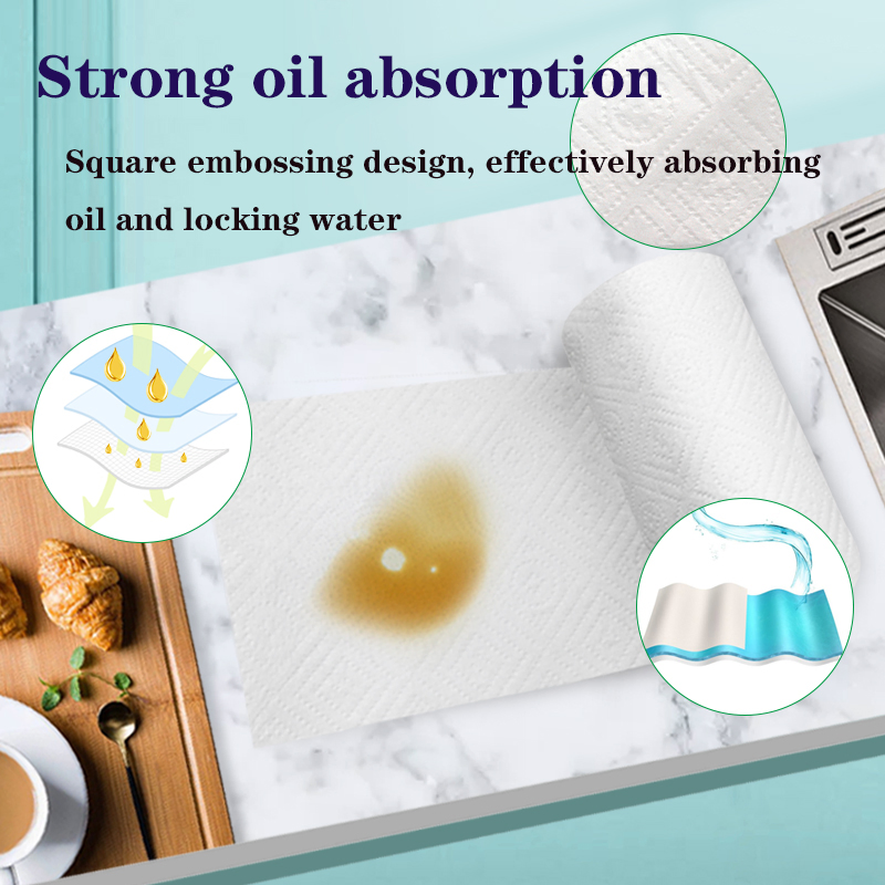 Kitchen Paper Towel Roll High Absorbent Disposable Kitchen Paper Towel Tissue
