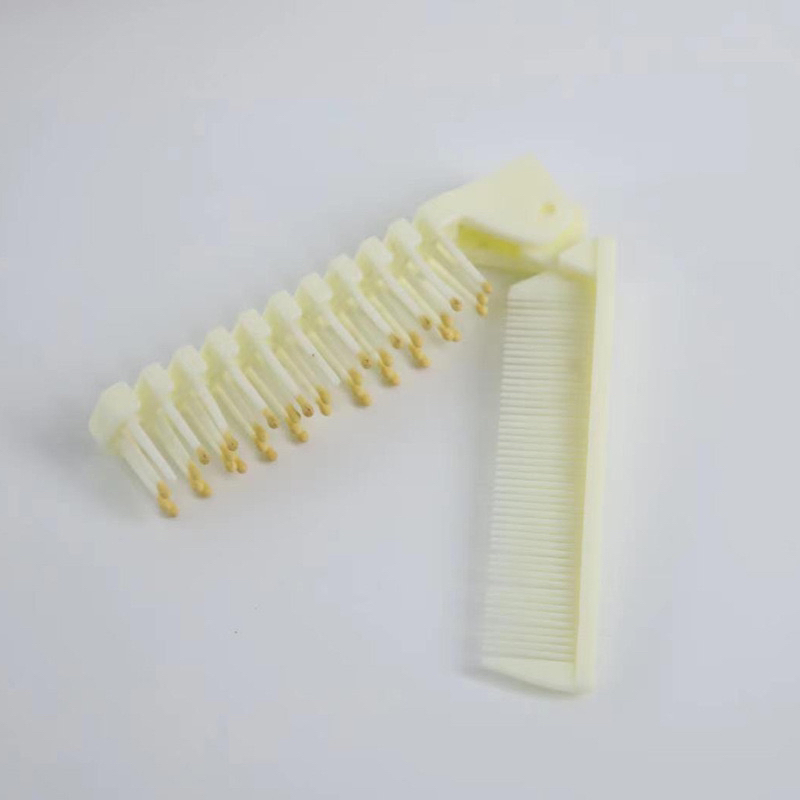 Cheap Wholesale Recyclable Hotel Foldable Short Wheat Straw Hair Comb