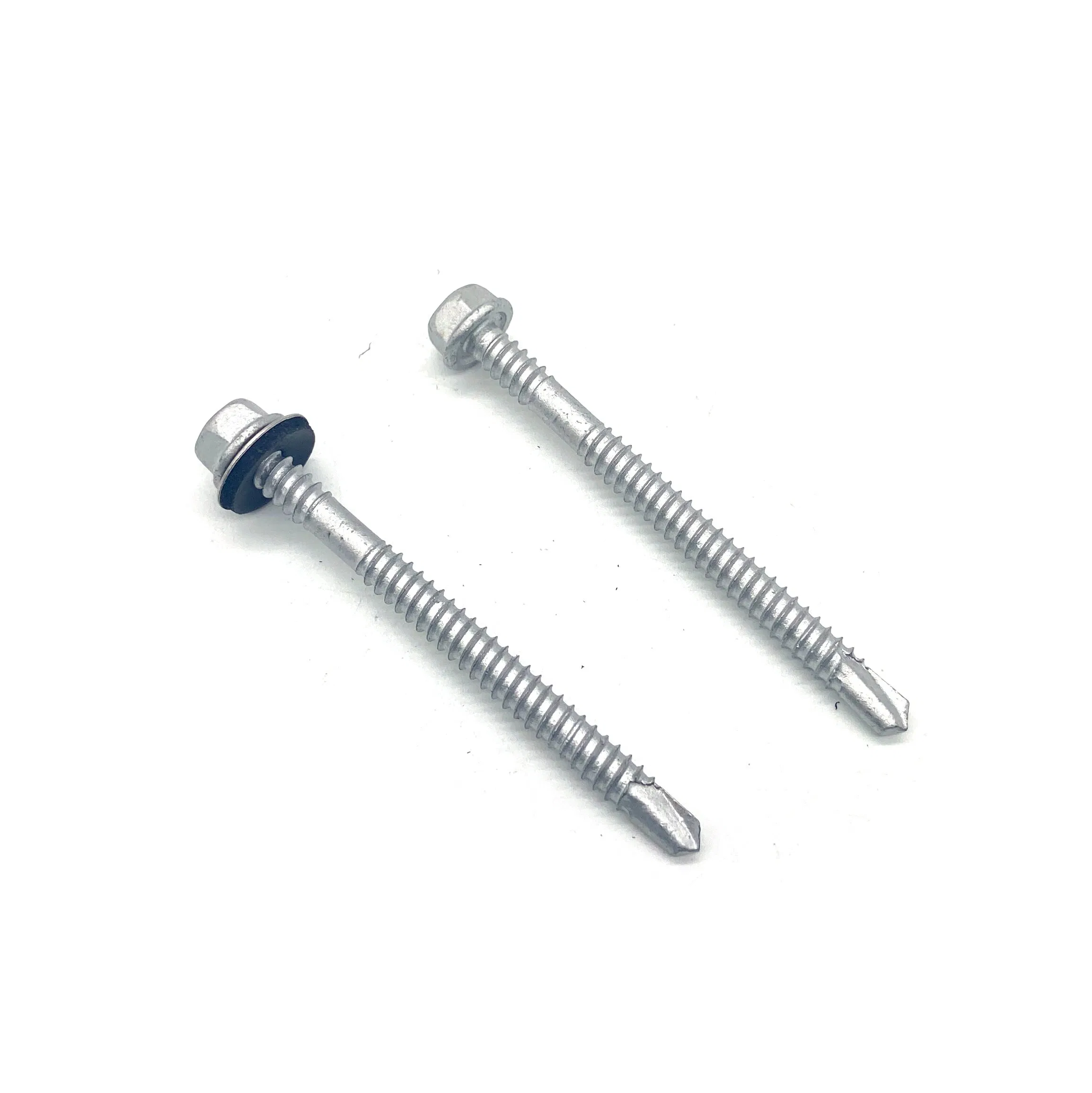 Bi Metal Roofing Screw SS304+Ss410 Compound Self Drilling Hex Head Bi-Metal Screw