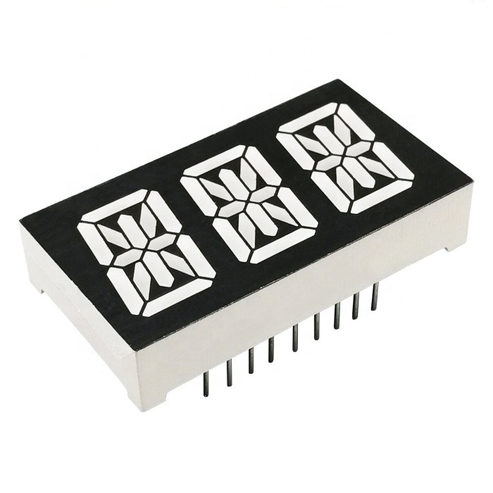 Customized 0.6 Inch 15mm 3 Digit 14 Segment Alpha LED Display