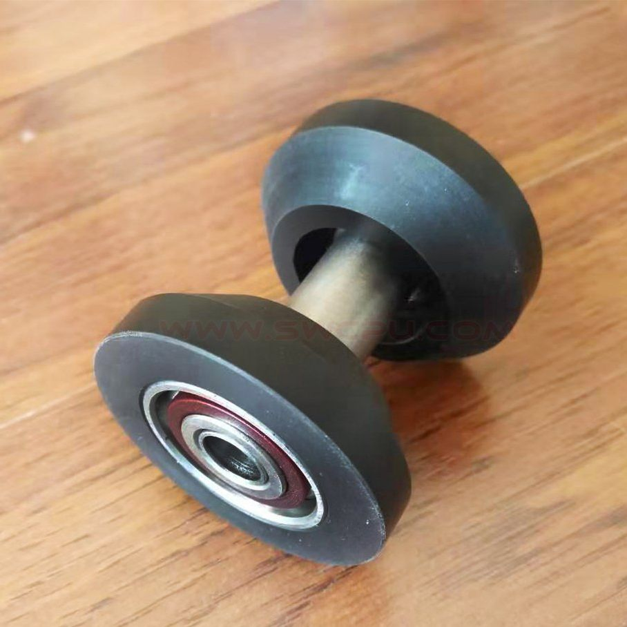 Customized Rubber Polyurethane PU Bearing Roller, Guiding Wheel Assamebly