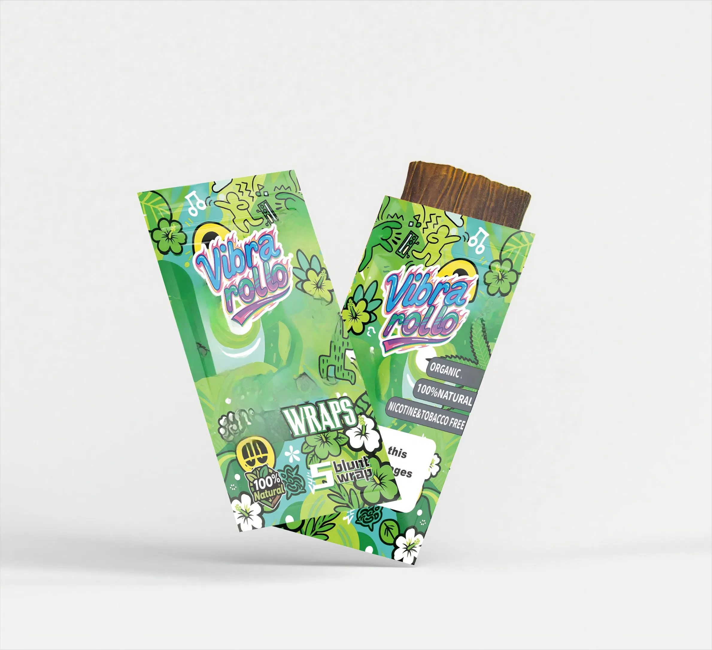 Custom Tobacco Papers Flexible Artistic Flat Blunt Paper