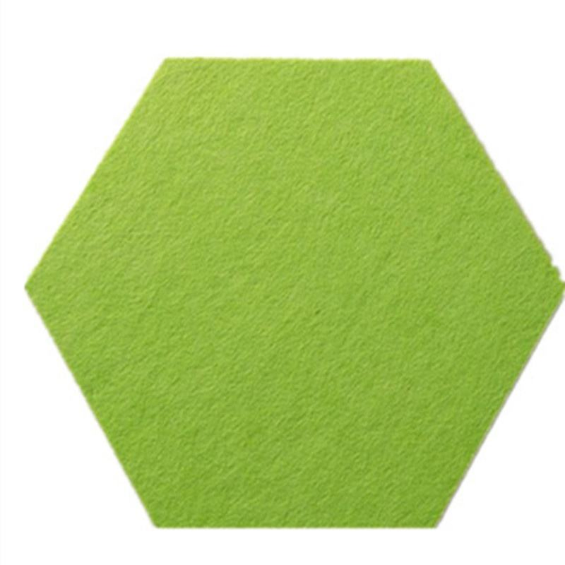 Decorative Soundproof Hexagon Wall Panel Acoustic Panel Pet Felt 100% Colorful