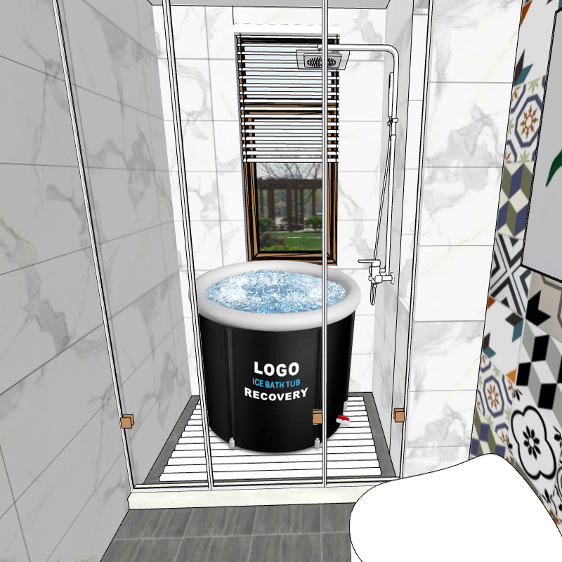 Portable Athletes Ice Bath Tub Barrel Modern Cold Plunge Barrel Inflatable Bathtub