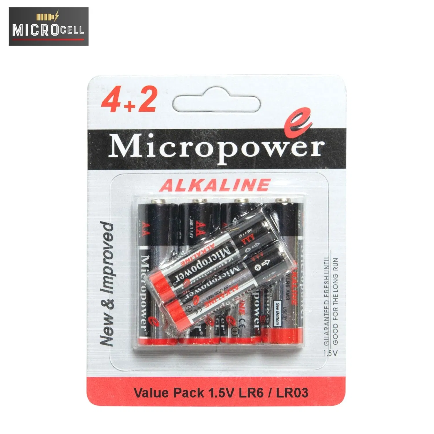 Батарейки AA LR6 1.5V Alkaline Micropower