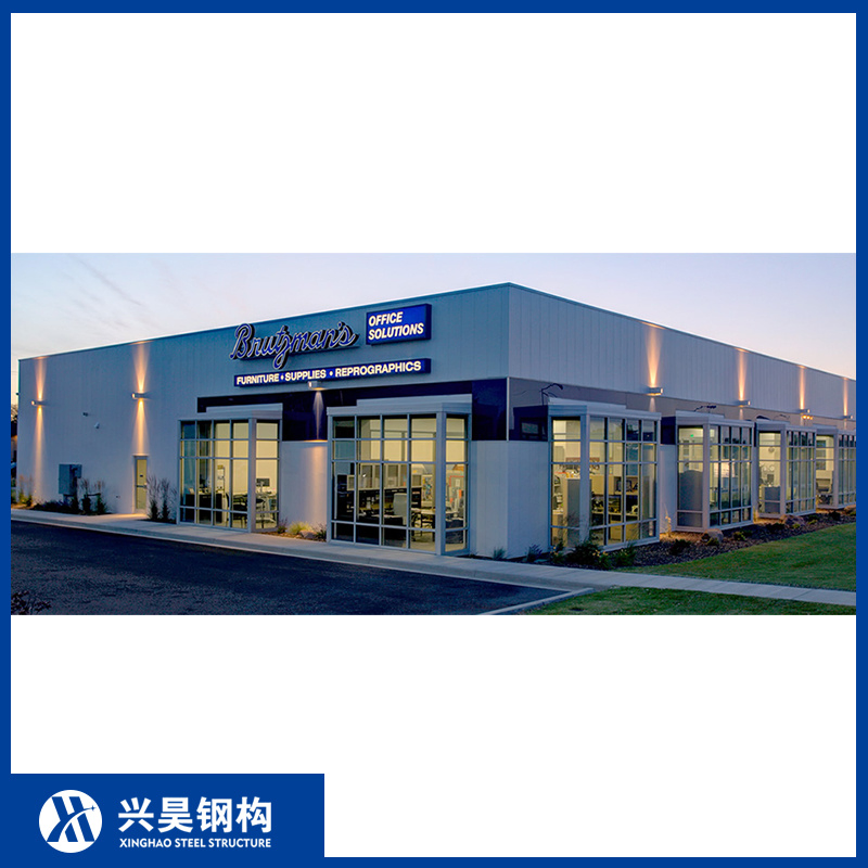 Hot Rolled H Beam Frame Load Optimized Prefab/Prefabricated Shop Steel Structure