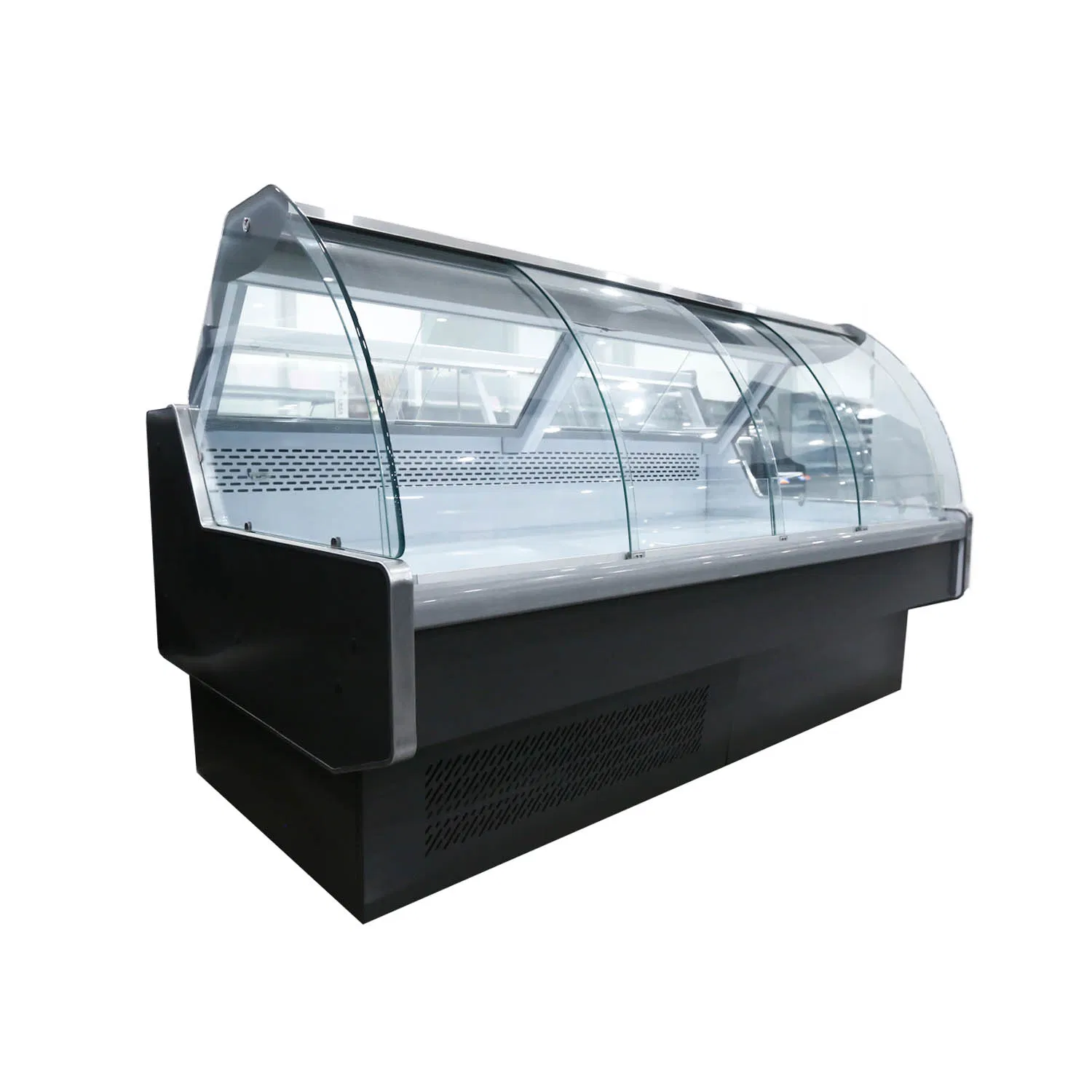 Stainless Steel Body Bakery Display Cabinet Clear Glass Service Over Counters