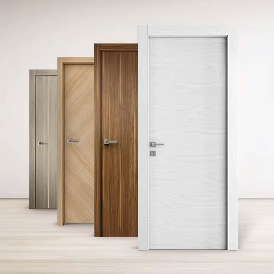 Modern Soundproof Composite Door - PVC Melamine Swing/Side Opening Door