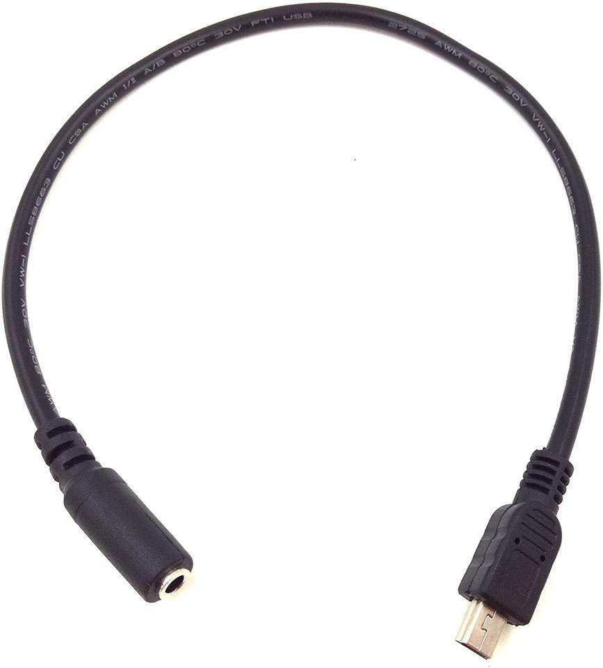 Адаптер-клипса 1FT Mini USB - 3.5 мм для микрофона
