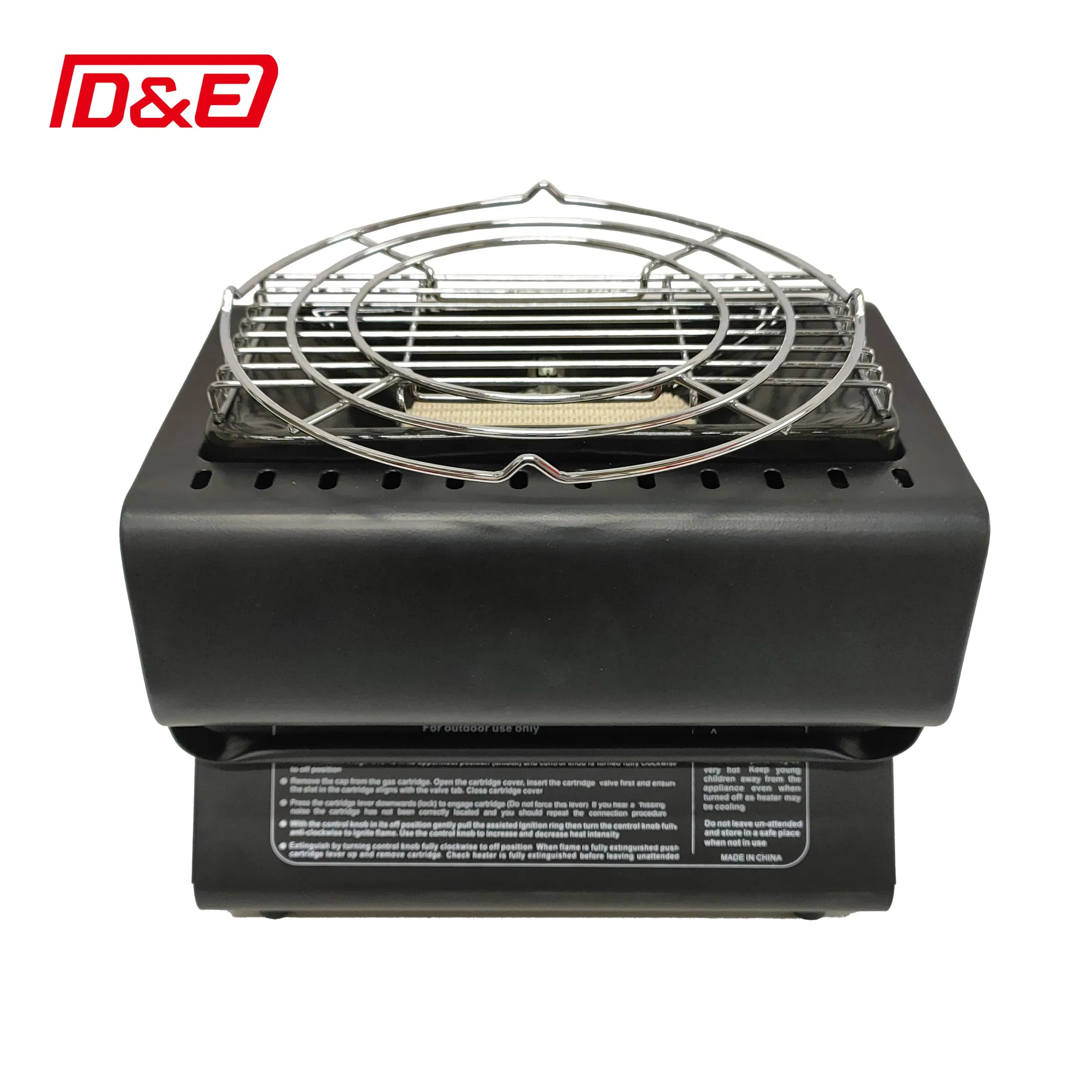 Портативный газовый обогреватель 1.3 кВт, черный