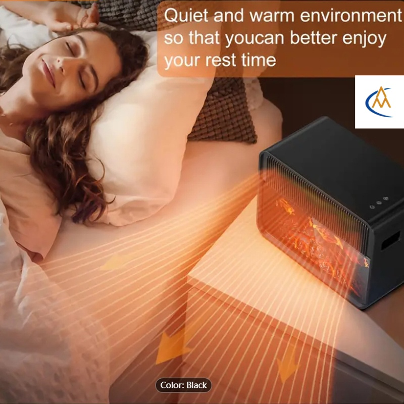 Overheat Protection Fireplace Heater Ensures Safety During Extended Use