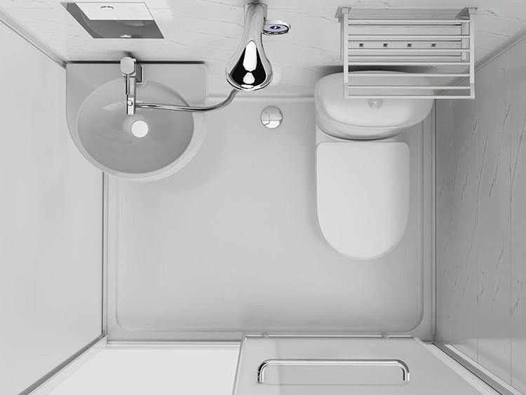 Bathroom Unit Prefabricated Shower Cabin with Wc Toilet Integral Bathroom
