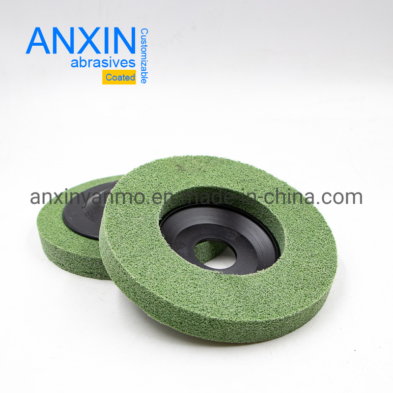 Durable 4 Inch Green Nylon Grinding Wheel for Precision Angle Grinders