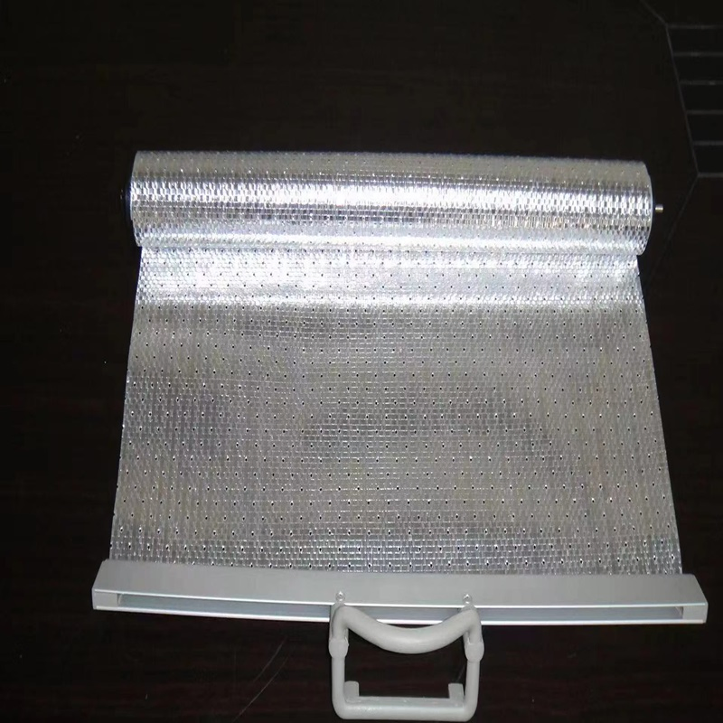 Vikson Aluminum Woven Flame Retardant Night Cover Curtain for Refrigerator Night Blind