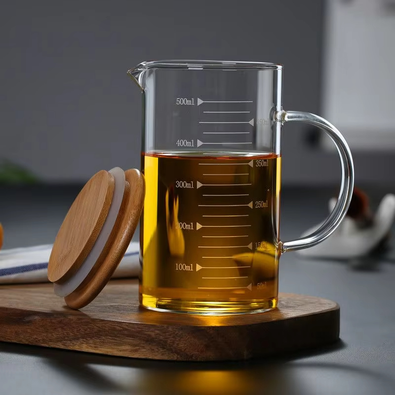 Wholesale 1L Borosilicate Glass Measuring Jug Glass Measuring Cup with Handle