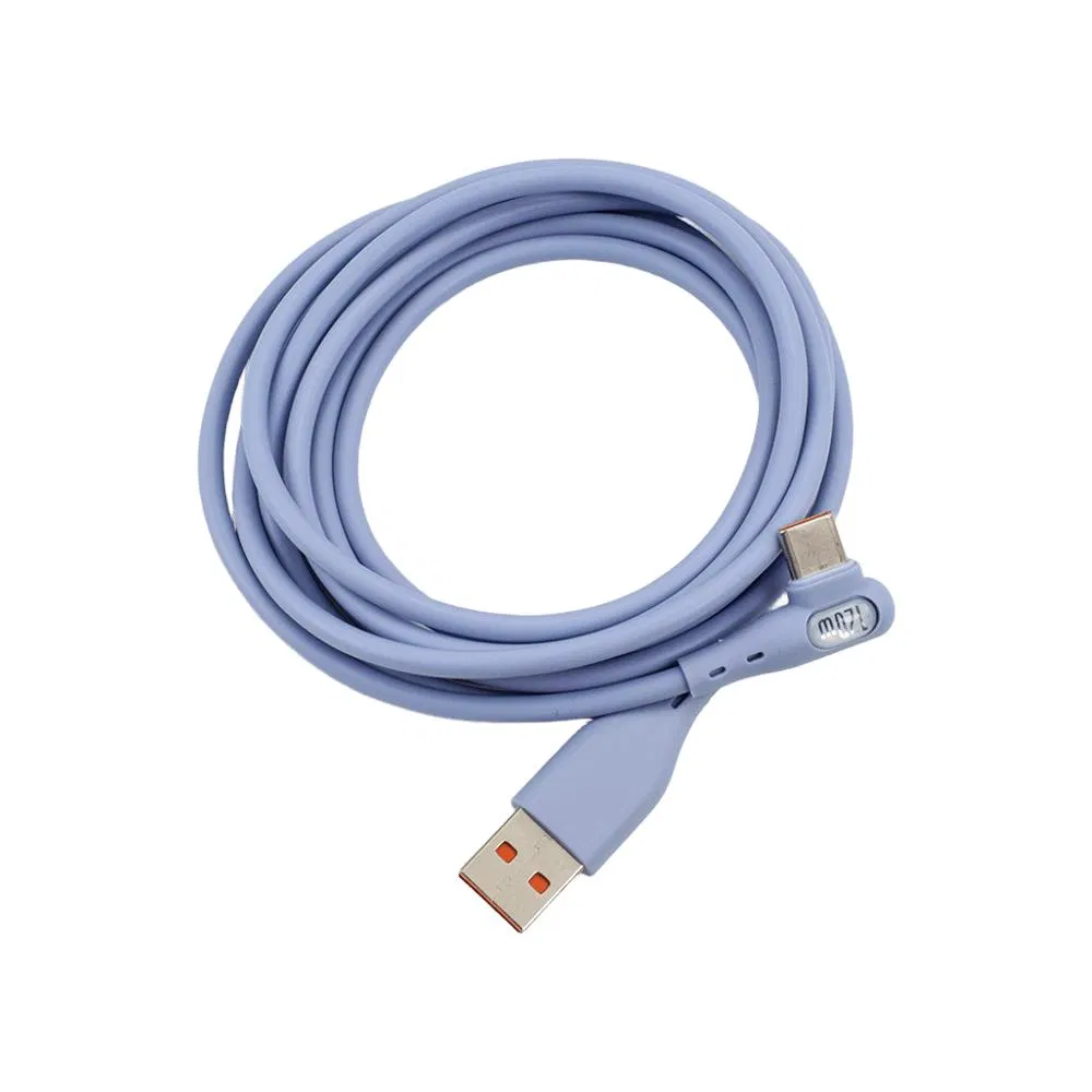 120W USB Cable Nylon Data Cable 2m Fast Charge Power Cable Mobile Phone Charger