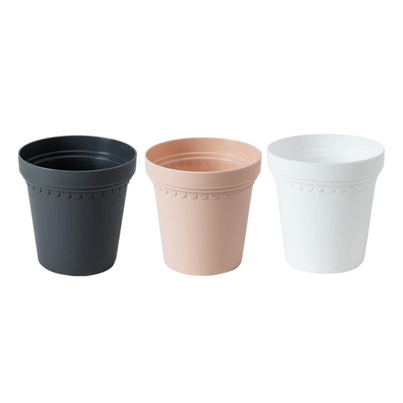 Минималистичные пластиковые горшки для цветов