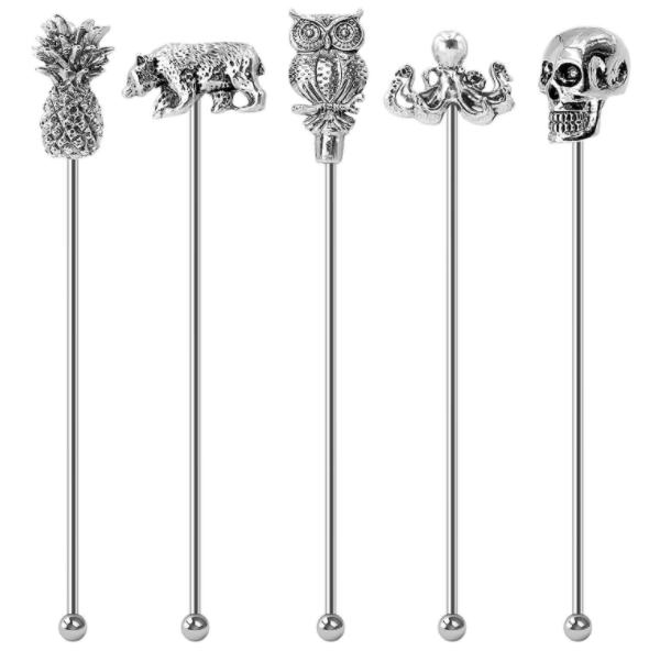 High Quality Fancy Stainless Steel Custom Cocktail Stirrers