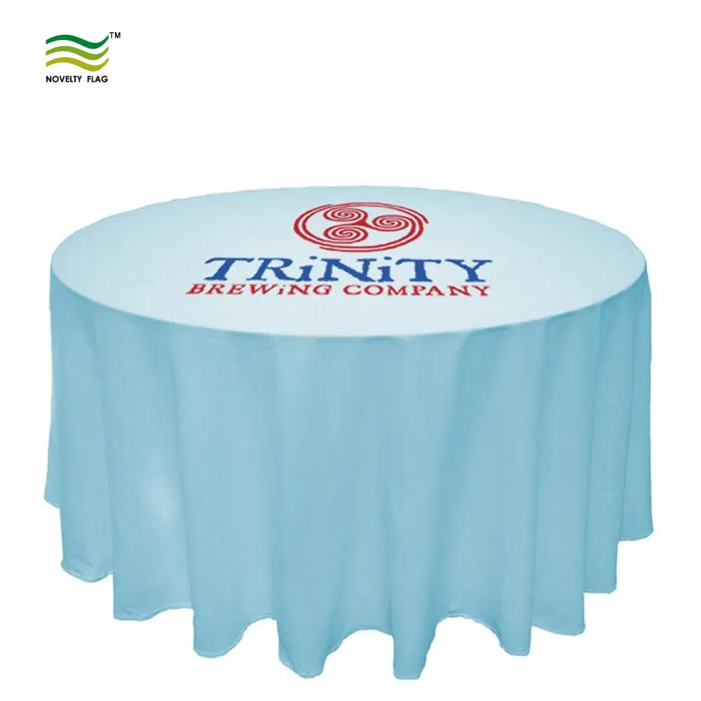Custom Logo Printing Polyester Table Cloth, Table Skirts, Table Throw (J-NF18F05028)