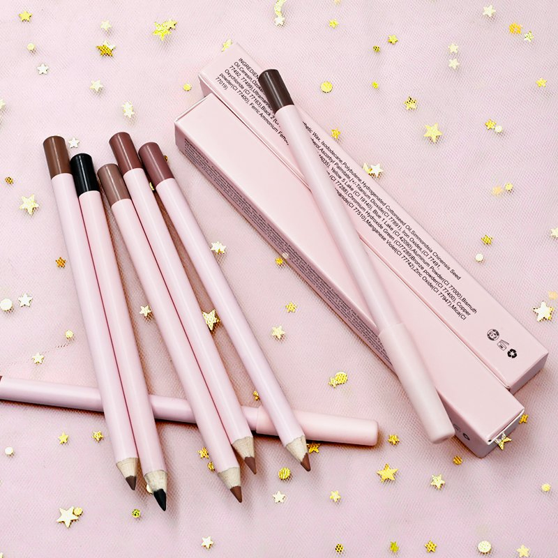 Wholesale Cosmetics Makeup Waterproof Custom Vegan Creamy Brown Lipliner Pencil Private Label