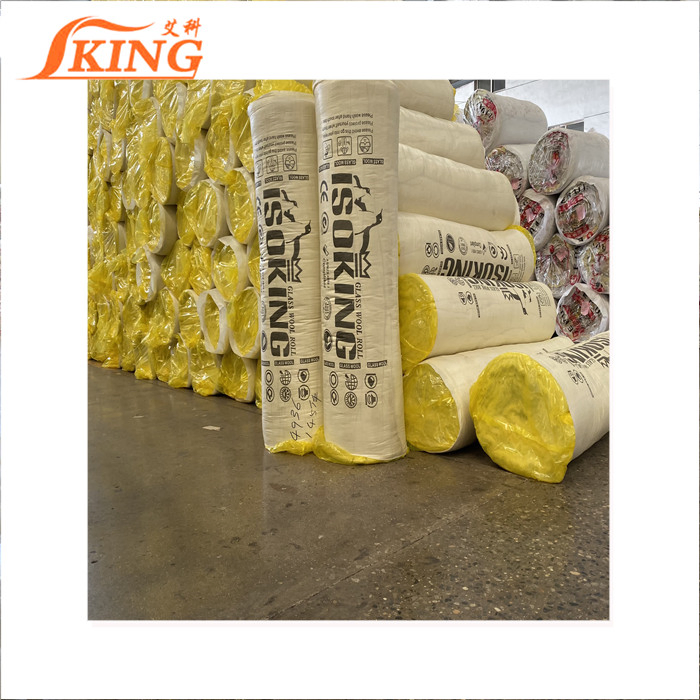 Isoking Fiberglass Wool Glasswool Blanket/Roll Building Material Thermal Insulation with CE