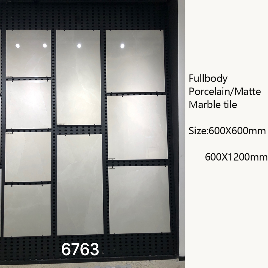 Ceramic Floor Tiles 600 X 1200 Matte Non- Slip Cement Dark Gray Antique Wall Tiles