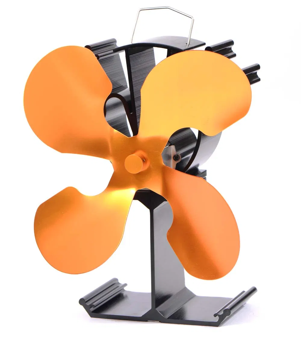 4 Blade Heat Powered Wood Burning Stove Fan (VDSF614B)