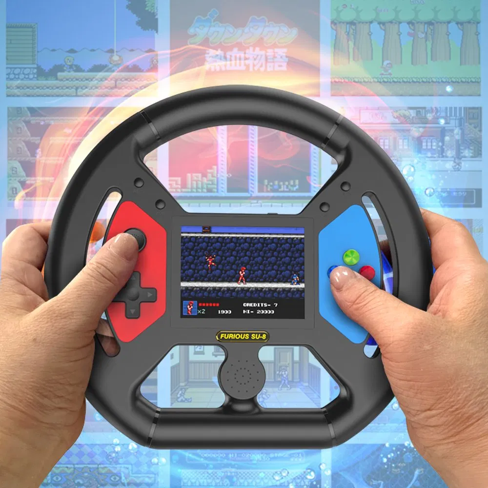 Портативная игровая консоль 999 в 1 с рулем