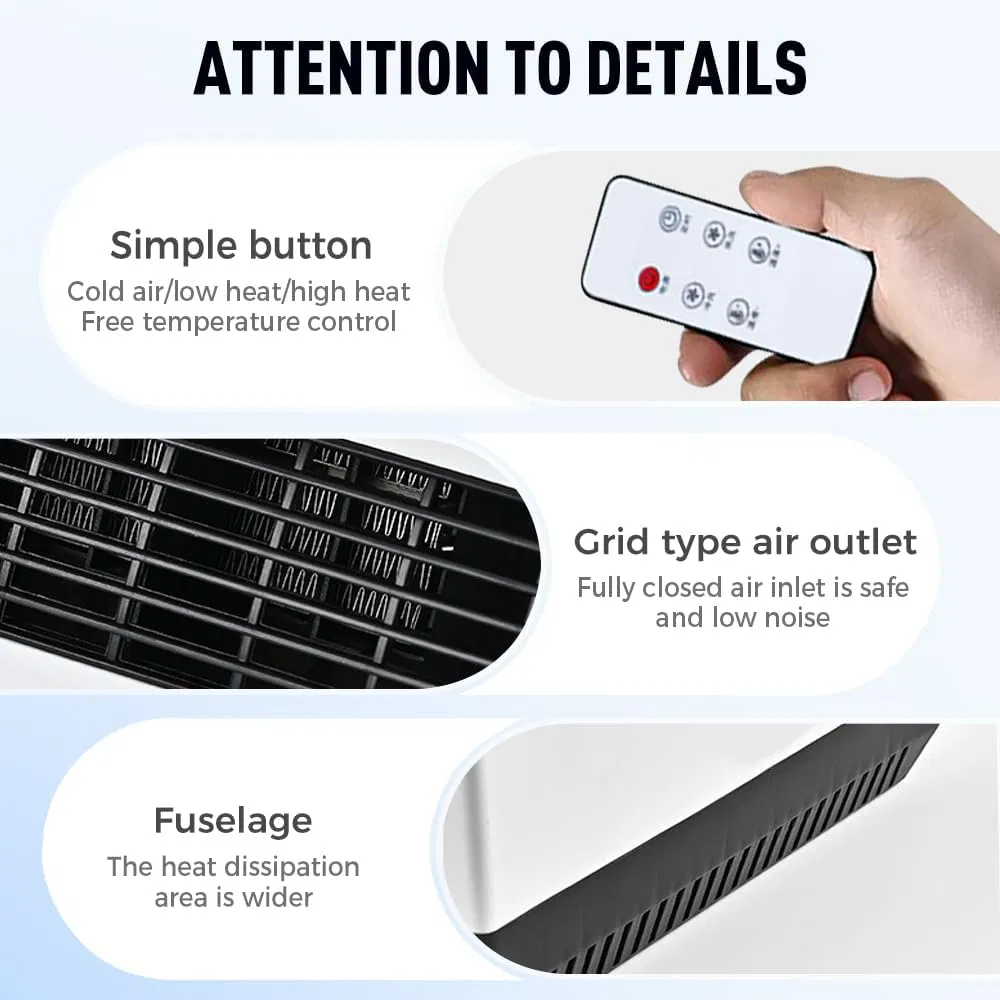 2 In1 Ductless Air Conditioner Wall Mounted Heater (PWMH0201)
