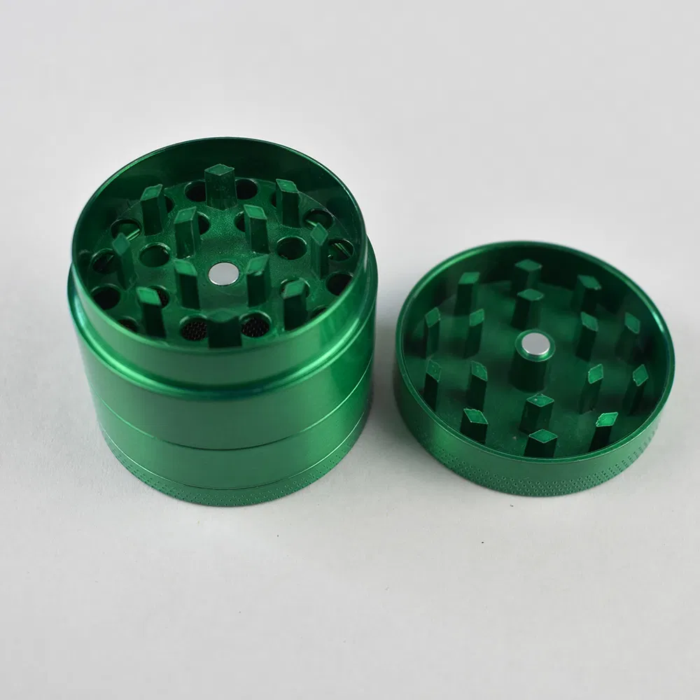 Smoking Accessories 50mm 4 Parts Zinc Herb Grinder 4 Layer Alien Grinder