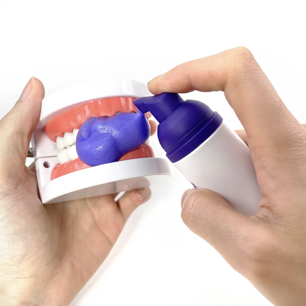Hot Selling 30ml Purple Stain Removal Travel Size Foam Toothpaste